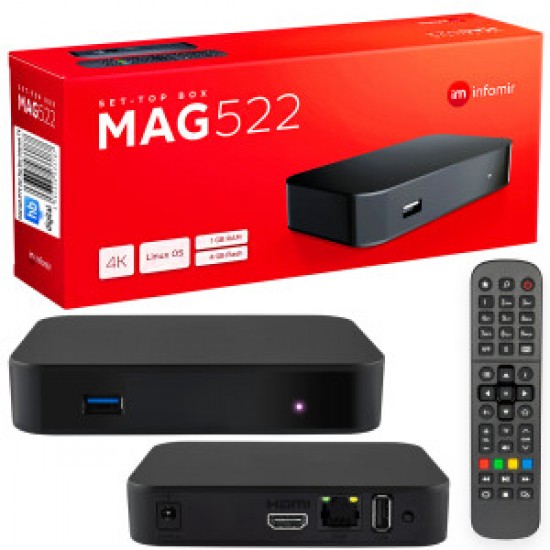 MAG 522 IPTV Set Top Box Box from Satcity.ie Ireland Li